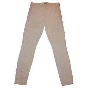MOTHER Jeans The Looker Ankle Fray White Stretch Denim Women 31